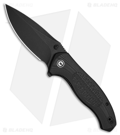 CIVIVI Vyrent Liner Lock Knife Black G-10 Contoured (3.5" Black SW)