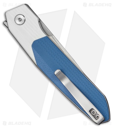 CIVIVI Brr15 Light Liner Lock Knife White & Blue G-10 (3.2" Satin)