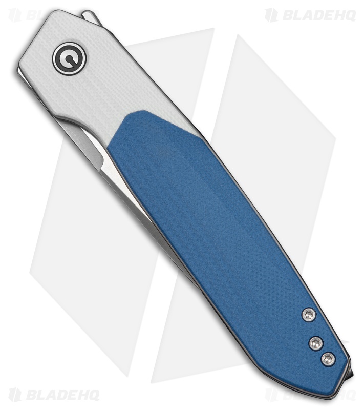 CIVIVI Brr15 Light Liner Lock Knife White & Blue G-10 (3.2" Satin)
