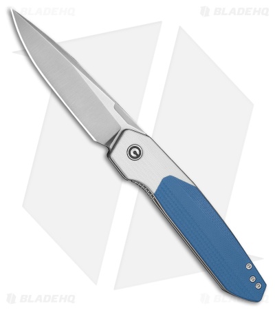 CIVIVI Brr15 Light Liner Lock Knife White & Blue G-10 (3.2" Satin)