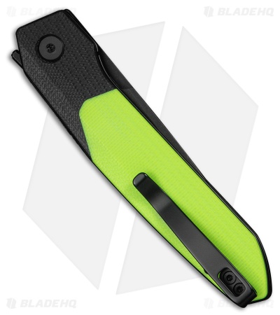 CIVIVI Brr15 Light Liner Lock Knife Black & Neon Green G-10 (3.2" Black SW)
