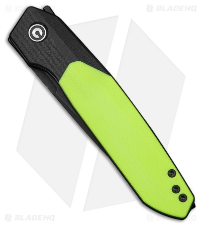 CIVIVI Brr15 Light Liner Lock Knife Black & Neon Green G-10 (3.2" Black SW)