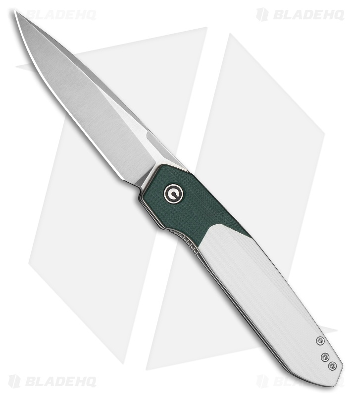 CIVIVI Brr15 Light Liner Lock Knife Teal Green & White G-10 (3.2" Satin)