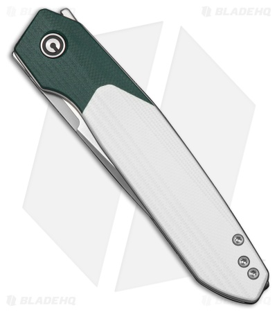 CIVIVI Brr15 Light Liner Lock Knife Teal Green & White G-10 (3.2" Satin)