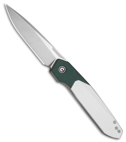 CIVIVI Brr15 Light Liner Lock Knife Teal Green & White G-10 (3.2" Satin)