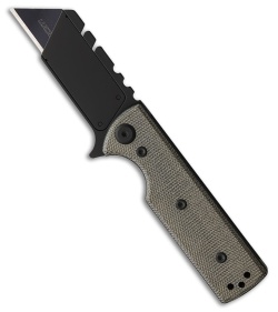 Chaves CHUB Flipper Blue Label Liner Lock Knife Green Micarta (1" Utility)