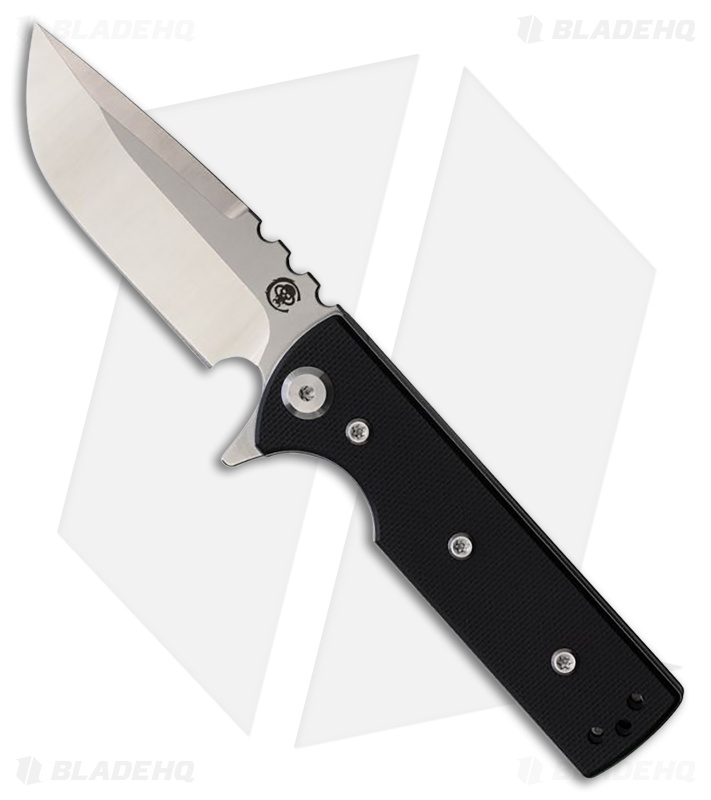 Chaves Blue Label T.A.K. Liner Lock Drop Point Knife Black G-10 (2.75" Satin)
