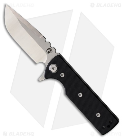 Chaves Blue Label T.A.K. Liner Lock Drop Point Knife Black G-10 (2.75" Satin)