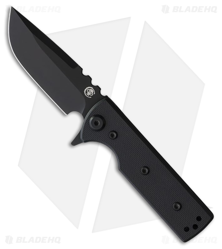 Chaves Blue Label T.A.K. Liner Lock Drop Point Knife Black G-10 (2.75" Black)