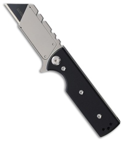 Chaves CHUB Flipper Blue Label Liner Lock Knife Black G10 (1" Utility)