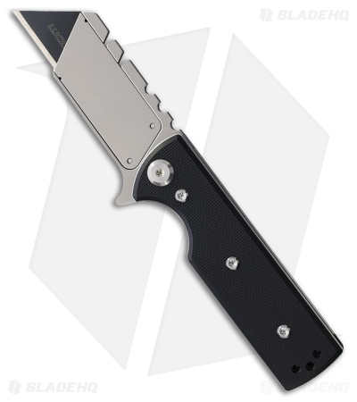 Chaves CHUB Flipper Blue Label Liner Lock Knife Black G10 (1" Utility)