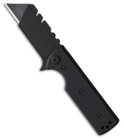 Chaves CHUB Flipper Blue Label Liner Lock Knife Black G10 (1" Utility)