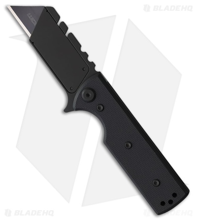 Chaves CHUB Flipper Blue Label Liner Lock Knife Black G10 (1" Utility)