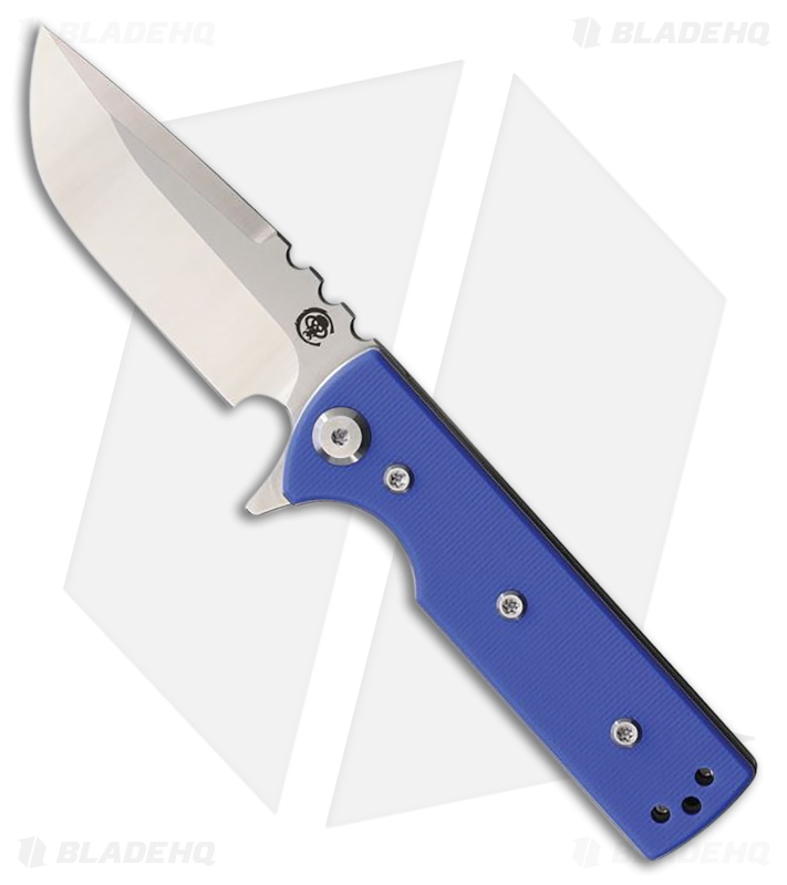 Chaves Blue Label T.A.K. Liner Lock Drop Point Knife Blue G-10 (2.75" Satin)