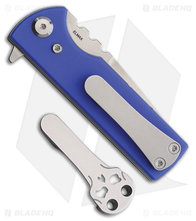 Chaves Blue Label T.A.K. Liner Lock Drop Point Knife Blue G-10 (2.75" Satin)
