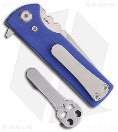 Chaves Blue Label T.A.K. Liner Lock Tanto Knife Blue G-10 (2.75" Satin)