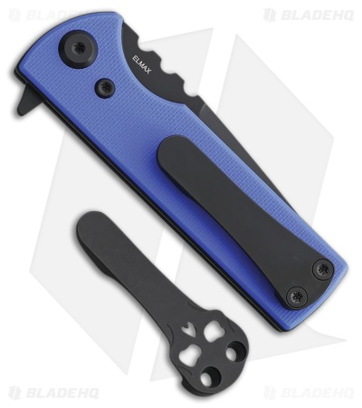 Chaves Blue Label T.A.K. Liner Lock Drop Point Knife Blue G-10 (2.75" Black)