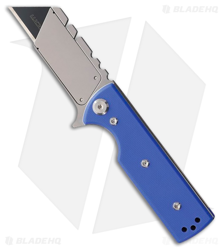 Chaves CHUB Flipper Blue Label Liner Lock Knife Blue G10 (1" Utility)