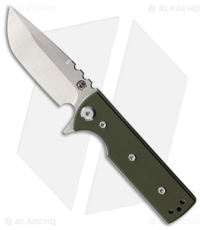 Chaves Blue Label T.A.K. Liner Lock Drop Point Knife Green G-10 (2.75" Satin)