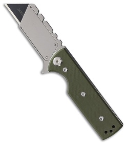 Chaves CHUB Flipper Blue Label Liner Lock Knife OD Green G10 (1" Utility)