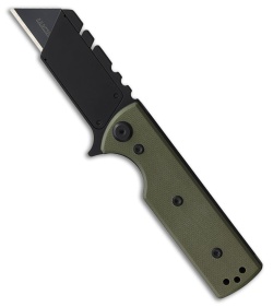 Chaves CHUB Flipper Blue Label Liner Lock Knife OD Green G10 (1" Utility)