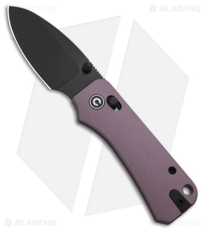 CIVIVI Baby Banter 2 Crossbar Lock Knife Purple Aluminum (2.3" Black SW)