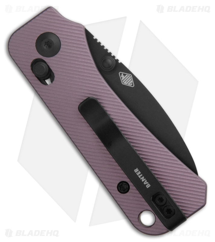 CIVIVI Baby Banter 2 Crossbar Lock Knife Purple Aluminum (2.3" Black SW)