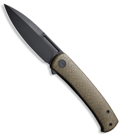 CIVIVI Caetus 14C28N Liner Lock Knife Green Micarta  (3.48" Blackwash) C21025C-3