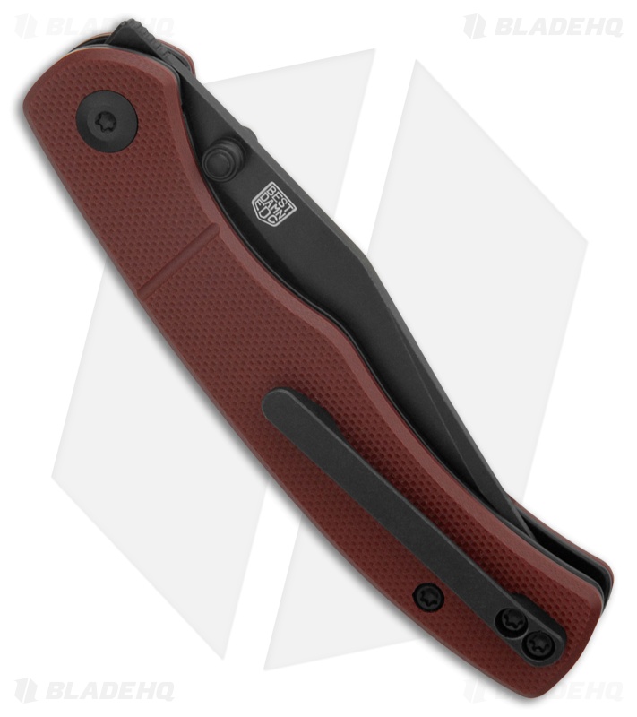 CIVIVI Clingman Liner Lock Knife Burgundy G-10 (3" Black SW Nitro-V)