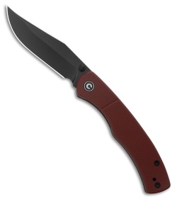 CIVIVI Clingman Liner Lock Knife Burgundy G-10 (3&quot; Black SW Nitro-V) | 224135