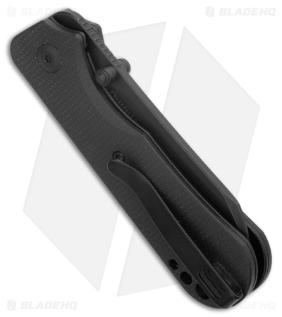 CIVIVI Crabby Liner Lock Knife Black Canvas Micarta (2.7" Black Stonewash)