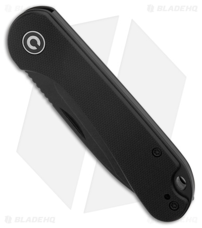 CIVIVI Elementum Slip Joint Knife Black G-10 (3" Black SW 14C28N)