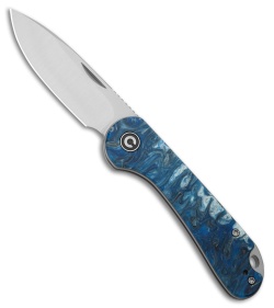 CIVIVI Elementum Slip Joint Knife Blue Ocean Resin (3&quot; Satin 14C28N) | 224132