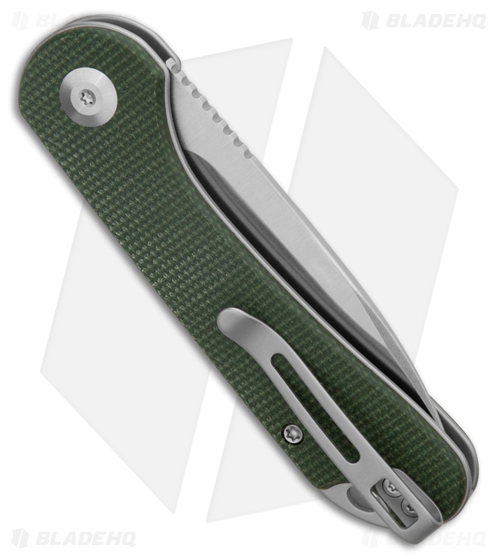 CIVIVI Elementum Slip Joint Knife Green Canvas Micarta (3" Satin 14C28N)