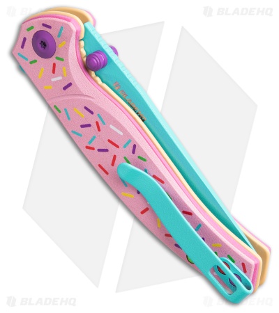 CIVIVI Gojiro One Dessert Warrior Liner Lock Knife Sprinkles G-10 (2.9" Blue)