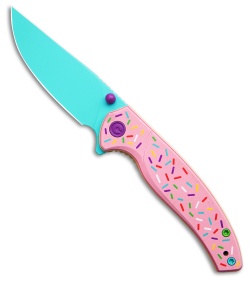 CIVIVI Gojiro One Dessert Warrior Liner Lock Knife Sprinkles G-10 (2.9" Blue)