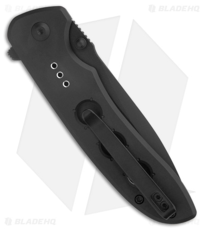CIVIVI Hyperpulse Button Lock Knife Black Aluminum (3.5" Black Stonewash)