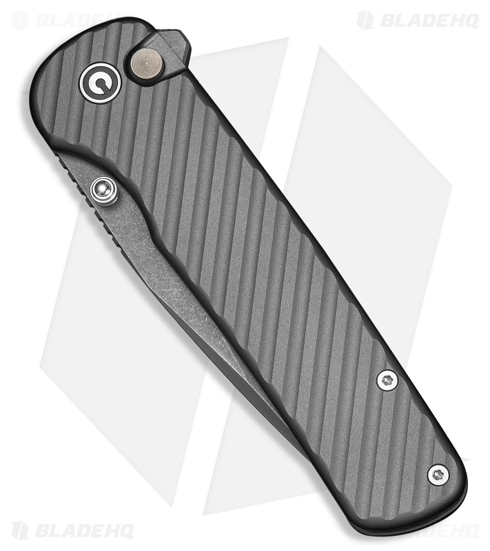 CIVIVI Iron Tide Button Lock Knife Gray Aluminum (3.2" Gray SW)