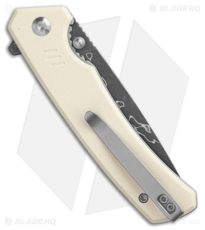 CIVIVI Merit Ivory G-10 Drop Point Damascus