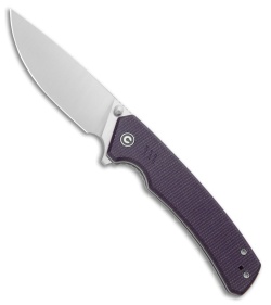 CIVIVI Merit Liner Lock Knife Purple Canvas Micarta (3.3" Satin)