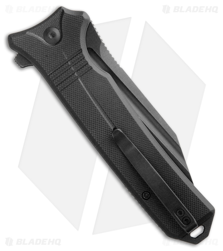 CIVIVI Neurohaptic Button Lock Knife Black G-10 (3.7" Black Stonewash)