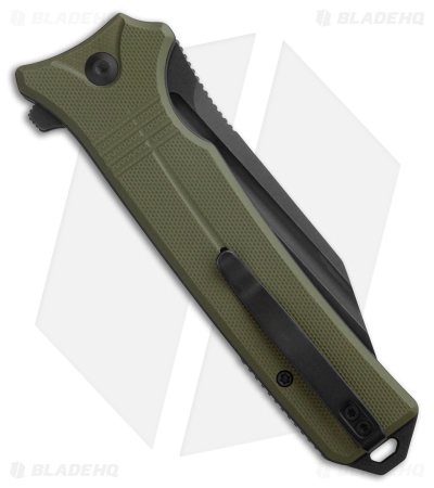 CIVIVI Neurohaptic Button Lock Knife OD Green G-10 (3.7" Black SW)