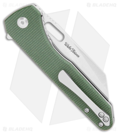 CIVIVI Nugz Liner Lock Knife Green Canvas Micarta (3.2" Satin 14C28N)