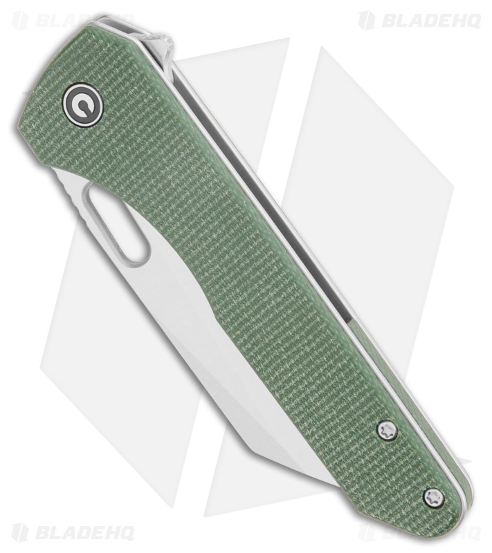 CIVIVI Nugz Liner Lock Knife Green Canvas Micarta (3.2" Satin 14C28N)