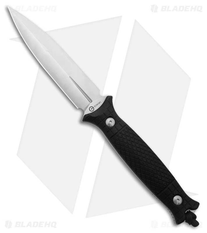 CIVIVI Perfrico Fixed Blade Knife Milled Black G-10 (4.5" Satin 14C28N)