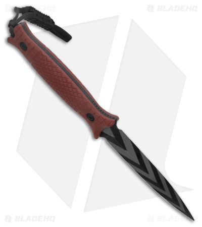 CIVIVI Perfrico Fixed Blade Knife Milled Burgundy G-10 (4.5" Striped 14C28N)