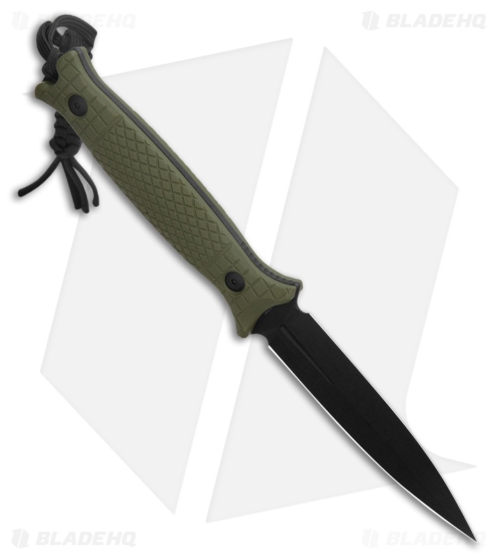 CIVIVI Perfrico Fixed Blade Knife Milled OD Green G-10 (4.5" Black SW 14C28N)