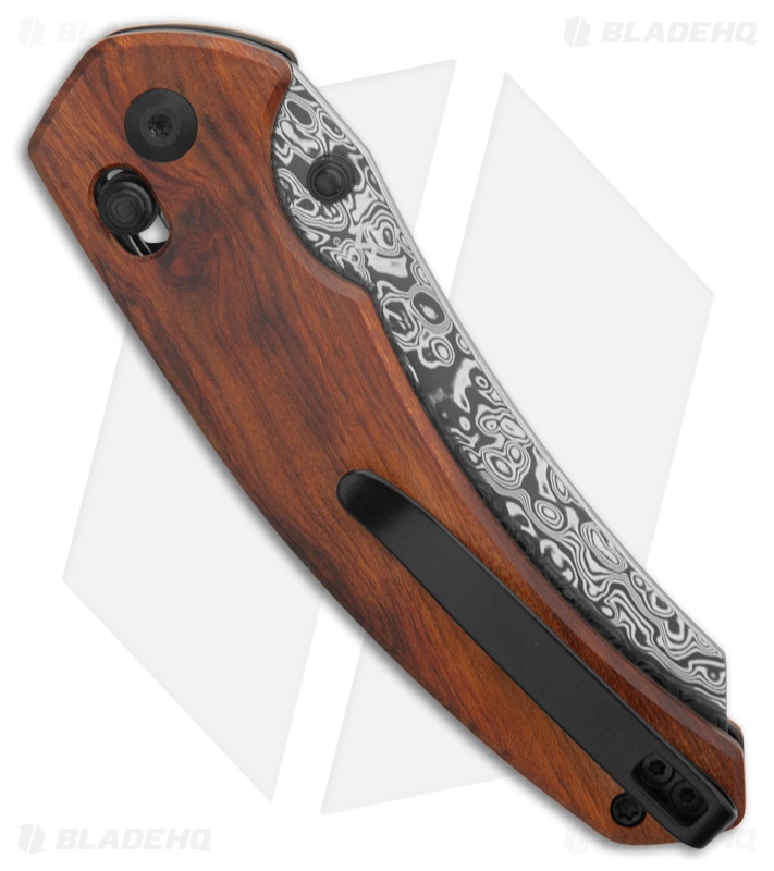 CIVIVI Sixgill Crossbar Lock Wood Reverse Tanto Damascus