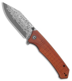 CIVIVI Cachet Frame Lock Knife Micarta Damascus - Blade HQ
