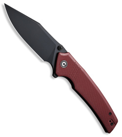 CIVIVI Tranquil Liner Lock Knife Burgundy G-10 (3.7" Black)  C23027-2